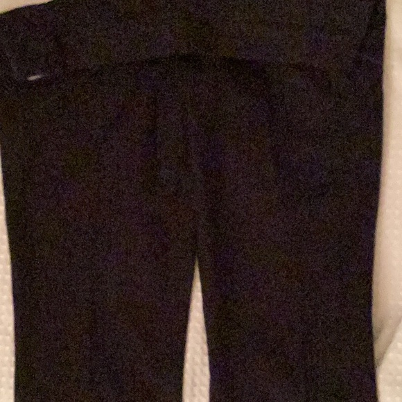 NWOT J.Crew black city fit ankle length flat front stretch pants # 8. - Picture 3 of 9